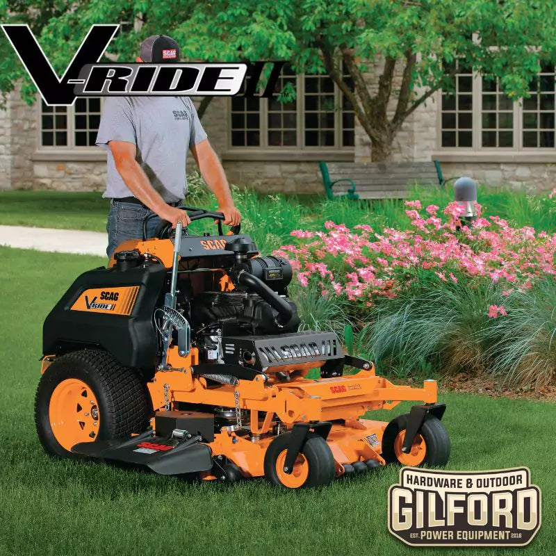 Scag V-Ride II Stand On Zero Turn LAwn Mower 26 HP Kawasaki® FT Series EFI - 52" Velocity Cutter Deck