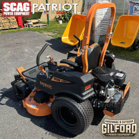 Thumbnail for Scag Patriot Zero Turn Ride On Lawn Mower With 52-Inch Hero Cutter Deck And 27 HP SR Engine