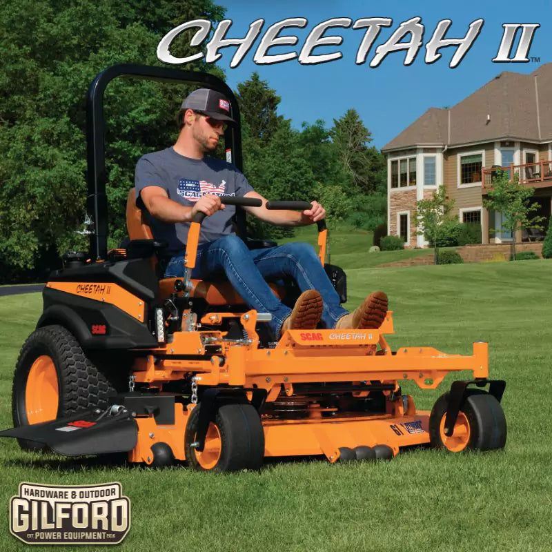 Scag Cheetah II Zero Turn Riding Lawn Mower With  72-Inch Velocity Plus Cutter Deck And 37 HP Briggs Vanguard Big Block EFI