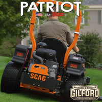 Thumbnail for Scag Patriot Zero Turn Ride On Lawn Mower With 52-Inch Hero Cutter Deck And 27 HP SR Engine