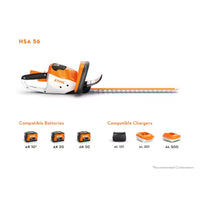 Thumbnail for STIHL HSA 56 Lightweight Battery Powered Hedge Trimmer 18-inch.