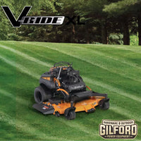 Thumbnail for Scag V-Ride XL Stand-On Zero Turn Mower with 61-inch Velocity Cutter Deck and 37 HP Kawasaki FX EFI Engine, available at Gilford Hardware in Gilford, NH.