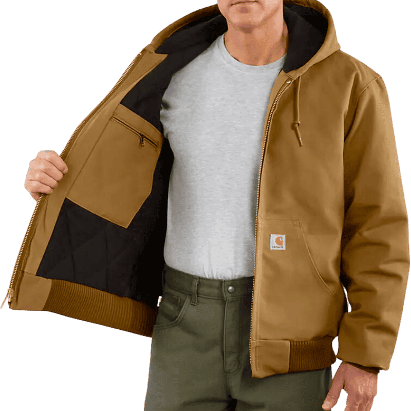 Carhartt Loose Fit Firm Duck Insulated Flannel-Lined Jacket | Gilford Hardware