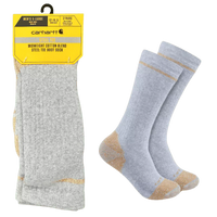 Thumbnail for Carhartt Midweight Cotton Blend Steel Toe Boot Sock 2-Pack.