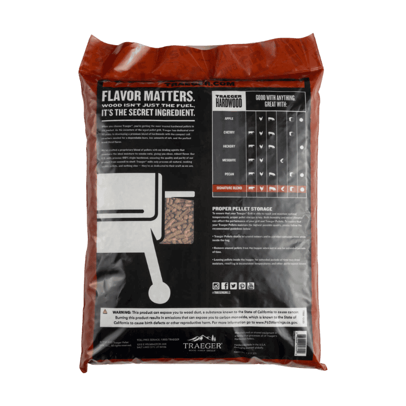 Traeger Signature All Natural Cherry/Hickory/Maple Hardwood Pellets 20 lb. | Gilford Hardware