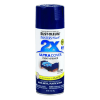 Thumbnail for Rust-Oleum 2X Ultra Cover Gloss Navy Paint+Primer Spray Paint 12 oz. | Gilford Hardware