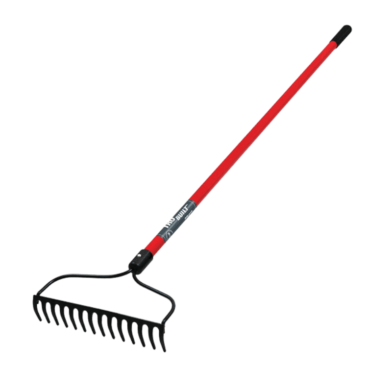 Truper Steel Bow Rake Fiberglass Handle 60.5 in. L X 16 in. W | Gilford Hardware