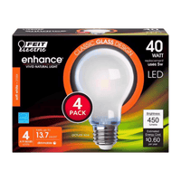 Thumbnail for Feit Enhance Medium LED Bulb Soft White 40 W 4-Pack.  
 | Gilford Hardware