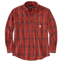 Thumbnail for Carhartt Loose Fit Midweight Chambray Long-Sleeve Plaid Shirt | Gilford Hardware