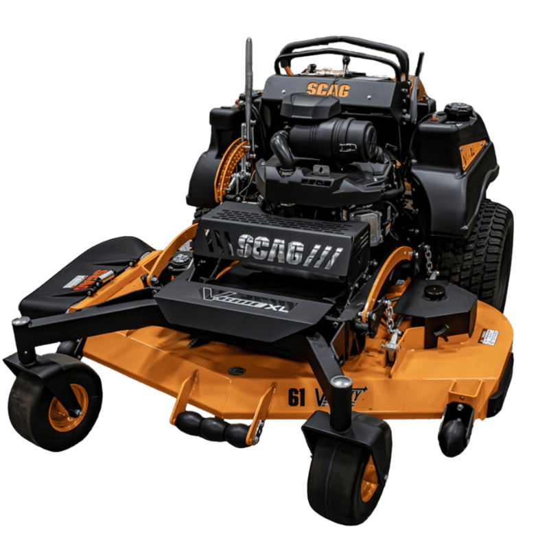 Scag V-Ride XL Stand On Zero Turn Lawn Mower With 61-Inch Velocity Cutter Deck And 40 HP Vanguard Big Block V-Twin EFI