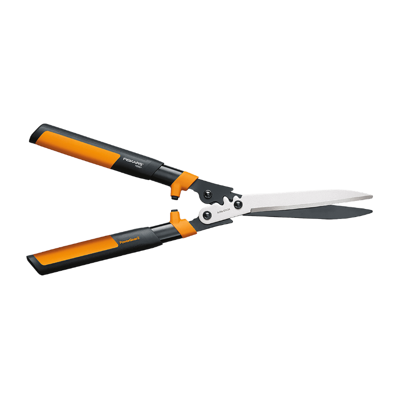 Fiskars PowerGear2 Steel Straight Edge Hedge Shears 10-Inch Blade (23") | Gilford Hardware 