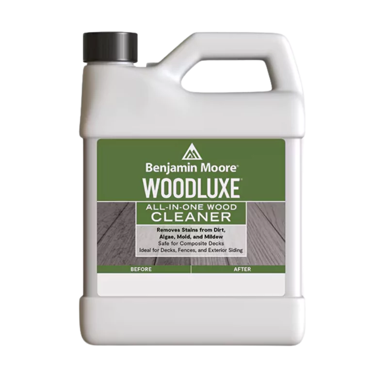 Benjamin Moore Woodluxe All-In-One Wood Cleaner for Composite Decks, Decks, Fences and Exterior Siding (018) Gallon