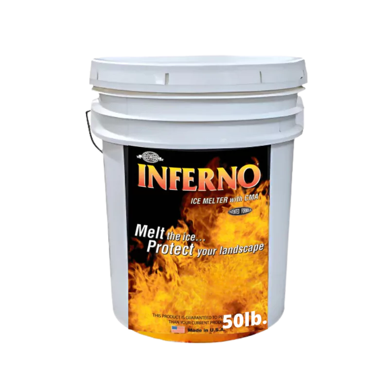 Inferno Ice Melt – 50 lb Bucket, Fast-Acting Deicer, Pet-Safe & Eco-Friendly, Works to -22°F