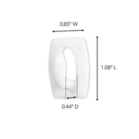 Thumbnail for 3M Command Mini Plastic Hook 11/8 in. L 6-Pack. | Gilford Hardware