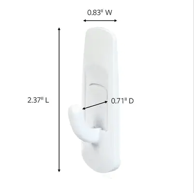 3M Command Small Plastic Hook 2-3/8 in. | Gilford Hardware