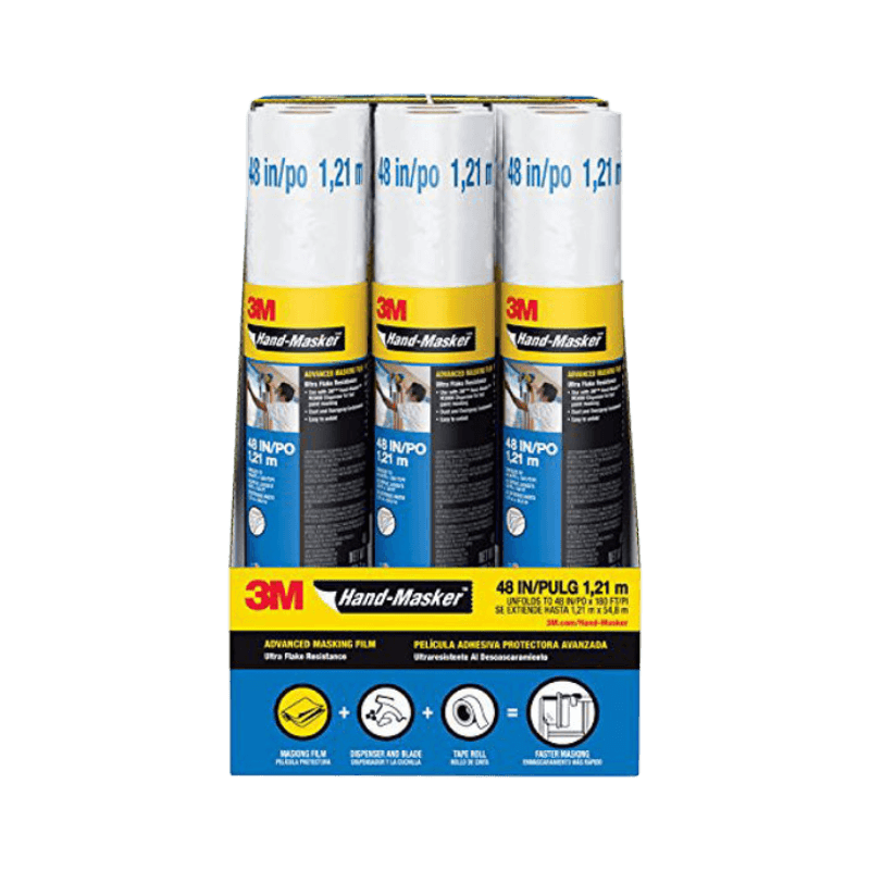 3M Hand-Masker Plastic Masking Film 0.4 mil 48" X 180' | Gilford Hardware