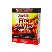 Thumbnail for Rutland Safe Lite Wood Fire Starter 144-Pack. | Gilford Hardware