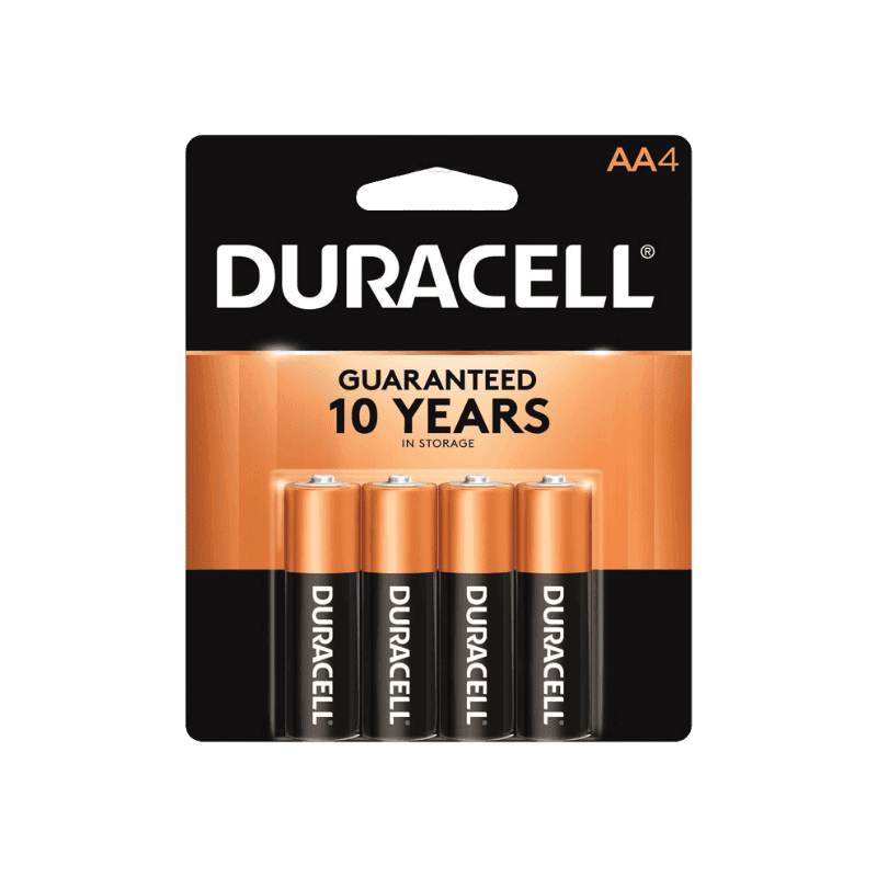 Duracell Coppertop AA Alkaline Batteries 4-Pack | Gilford Hardware 