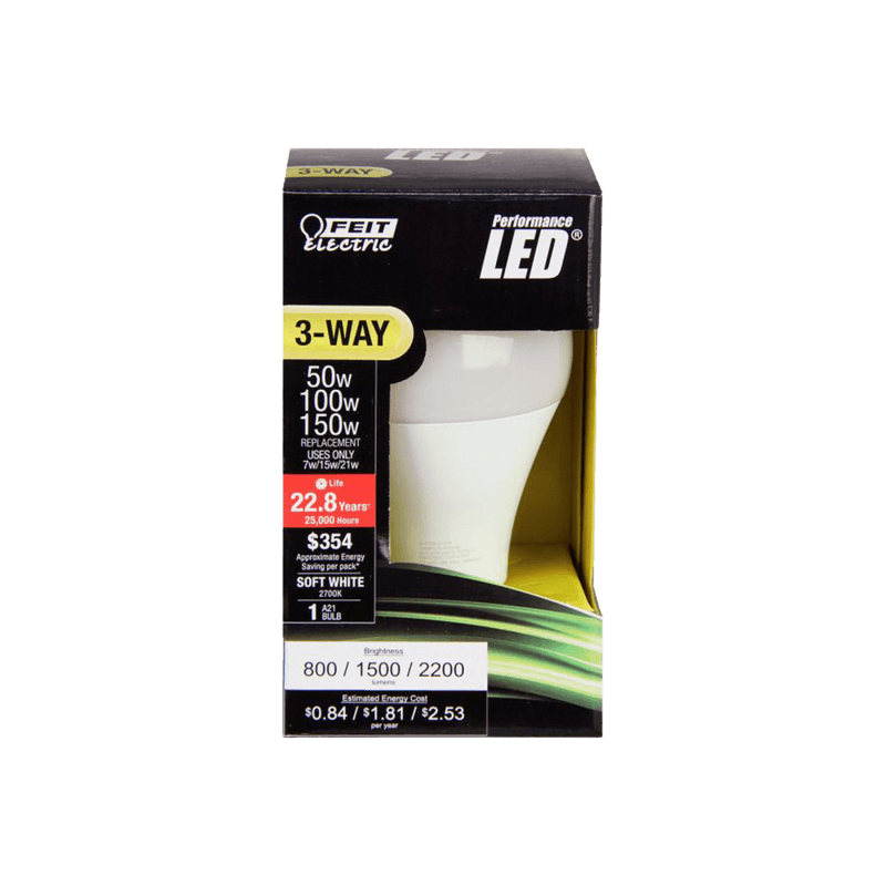 Feit Electric Enhance A19 E26 (Medium) LED Bulb Soft White 150 Watt Equivalence | Gilford Hardware 