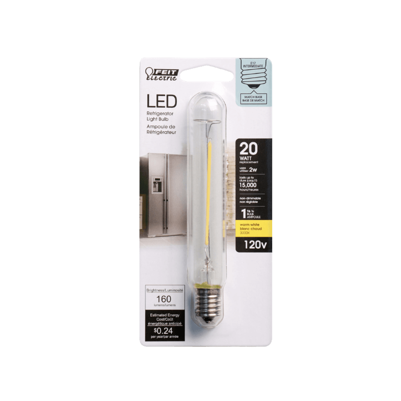 Feit Electric T6.5 E17 (Intermediate) LED Bulb Warm White 25 Watt Equivalence | Gilford Hardware 