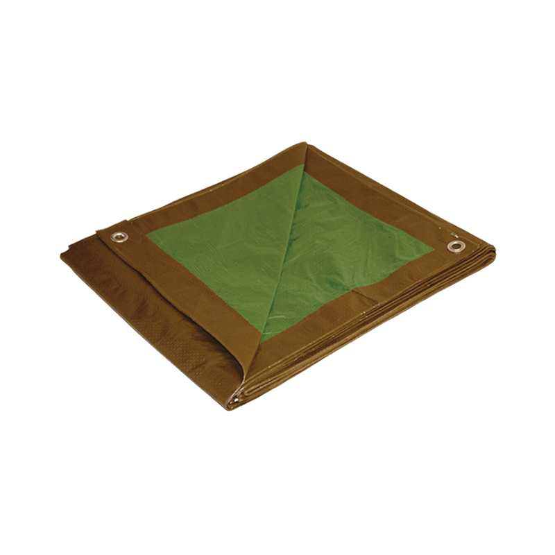 Foremost Tarp Brown/Green Medium Duty Reversible 10" x 12" | Gilford Hardware