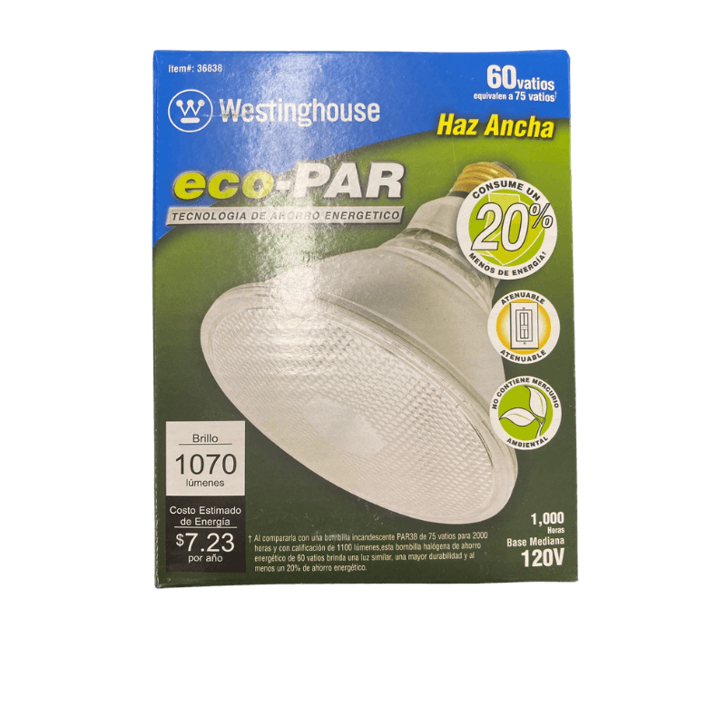 Westinghouse Eco 60 watt PAR38 Floodlight Halogen Bulb 1,070 lumens | Gilford Hardware 