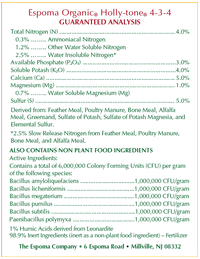 Thumbnail for Espoma Holly-tone Granules Organic Plant Food 4 lb. | Gilford Hardware