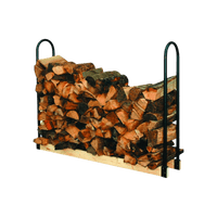 Thumbnail for Panacea Black Powder Coated Steel Log Rack | Gilford Hardware