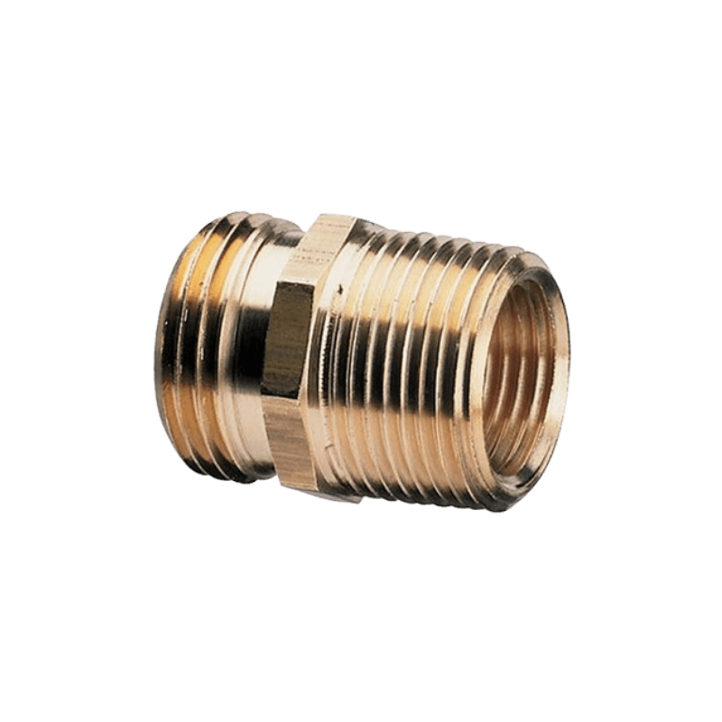 Green Thumb Hose To Pipe Connector 3/4" x 3/4" x 1/2" | Gilford Hardware 