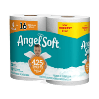 Thumbnail for Angel Soft Toilet Paper 4 Rolls 429 sheet 45 ft. | Gilford Hardware