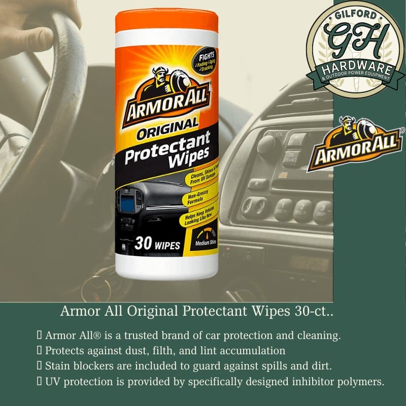 Armor All Original Protectant Wipes 30-ct. | Gilford Hardware