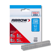 Thumbnail for Arrow T50 Heavy Duty Crown Staples 3/8