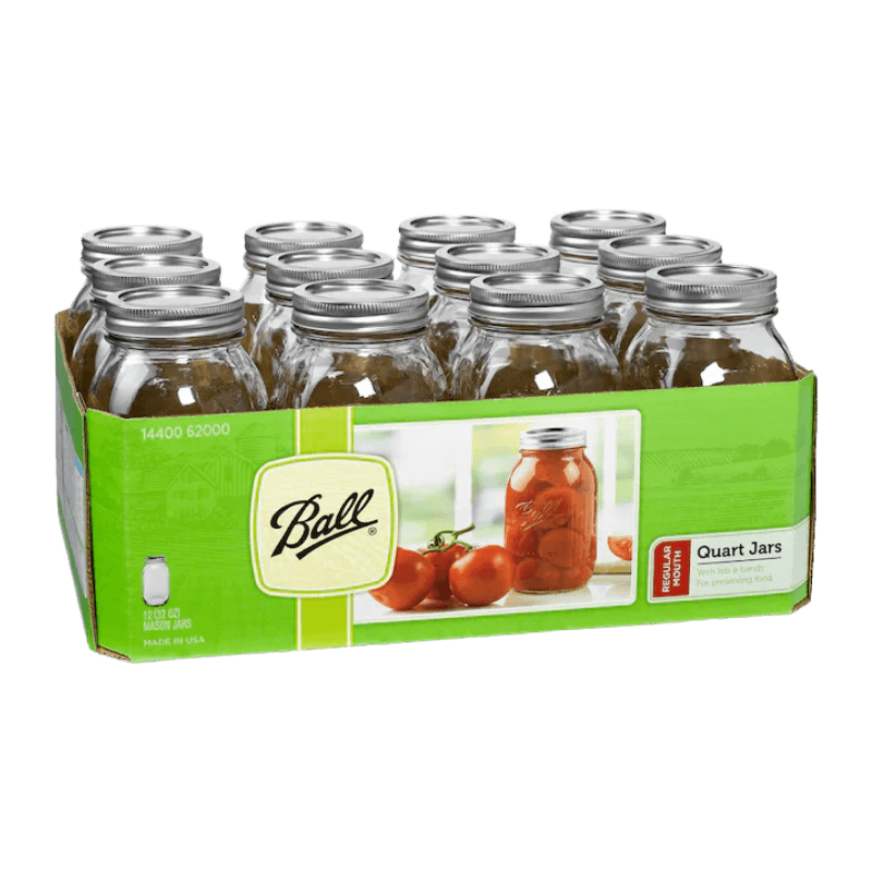 Ball Regular Mouth Canning Jar 1 quart. 12-pack. | Gilford Hardware