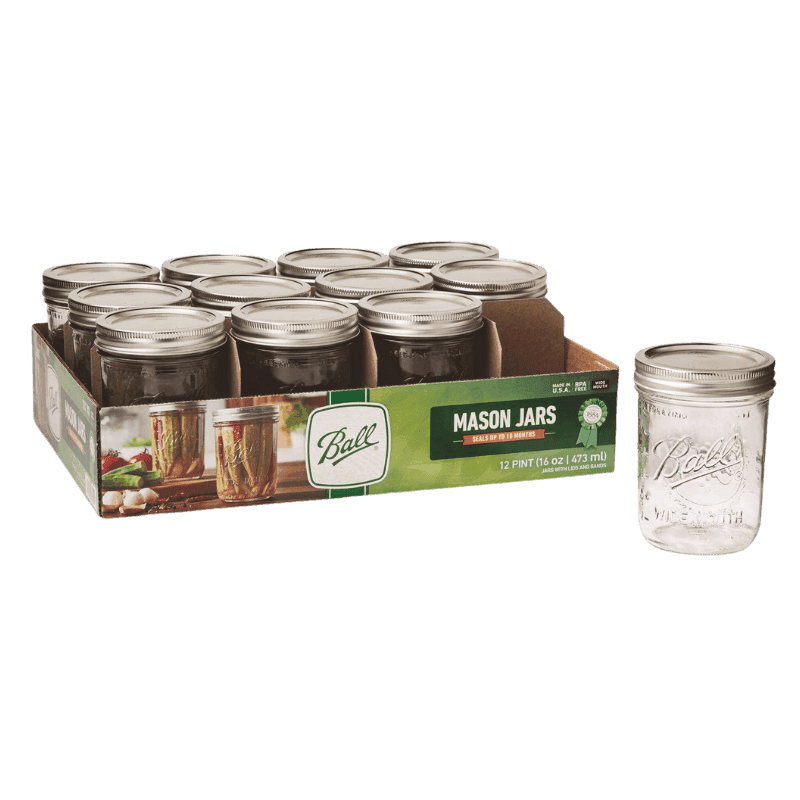 Ball Regular Mouth Mason Jar 8 oz. 12-Pack. | Gilford Hardware