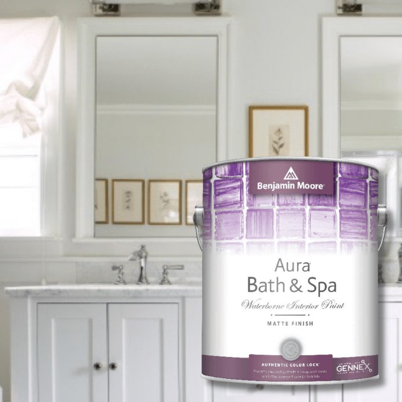 Benjamin Moore AURA Bath and Spa Paint Matte | Gilford Hardware 