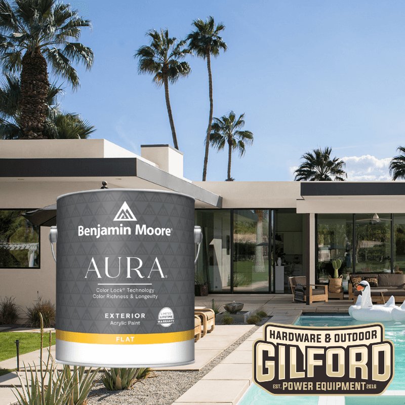 Benjamin Moore Aura Exterior Paint Flat | Gilford Hardware