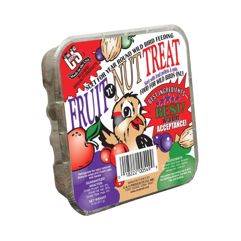 C&S Fruit N' Nut Treat Suet 11 oz. | Gilford Hardware