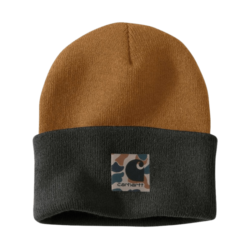 Carhartt Knit Camo Patch Beanie | Gilford Hardware