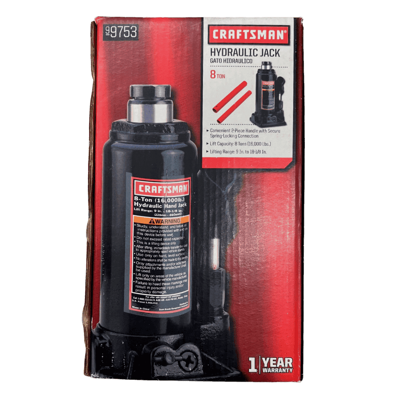 Craftsman Hydraulic Automotive Bottle Jack 8 ton. | Gilford Hardware