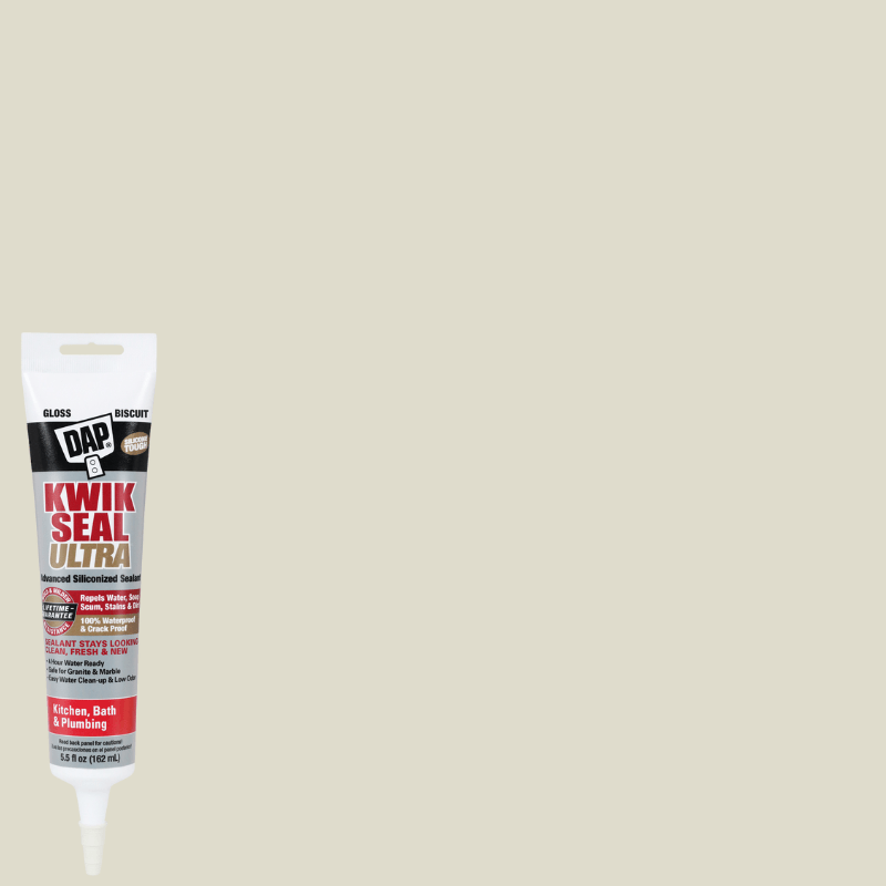 DAP Kwik Seal Ultra Advanced Kitchen and Bath Sealant Gloss Biscuit 5.5 oz. | Gilford Hardware