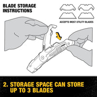 Thumbnail for DeWalt Folding Utility Knife 8-3/4 in.  | Gilford Hardware 