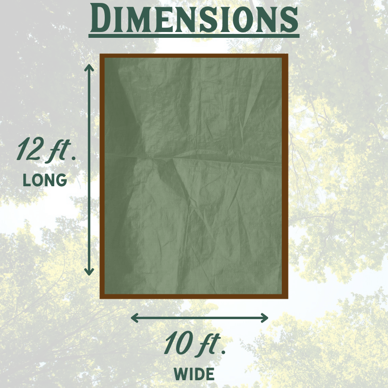 Foremost Tarp Brown/Green Medium Duty Reversible 10" x 12" | Gilford Hardware