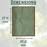 Thumbnail for Foremost Tarp Brown/Green Medium Duty Reversible 10