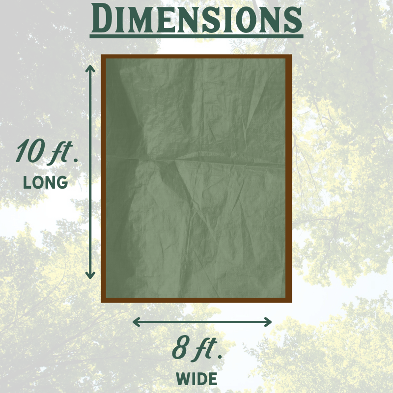 Foremost Dry Top Multi-Purpose Brown/Green Tarp 8' x 10' | Gilford Hardware