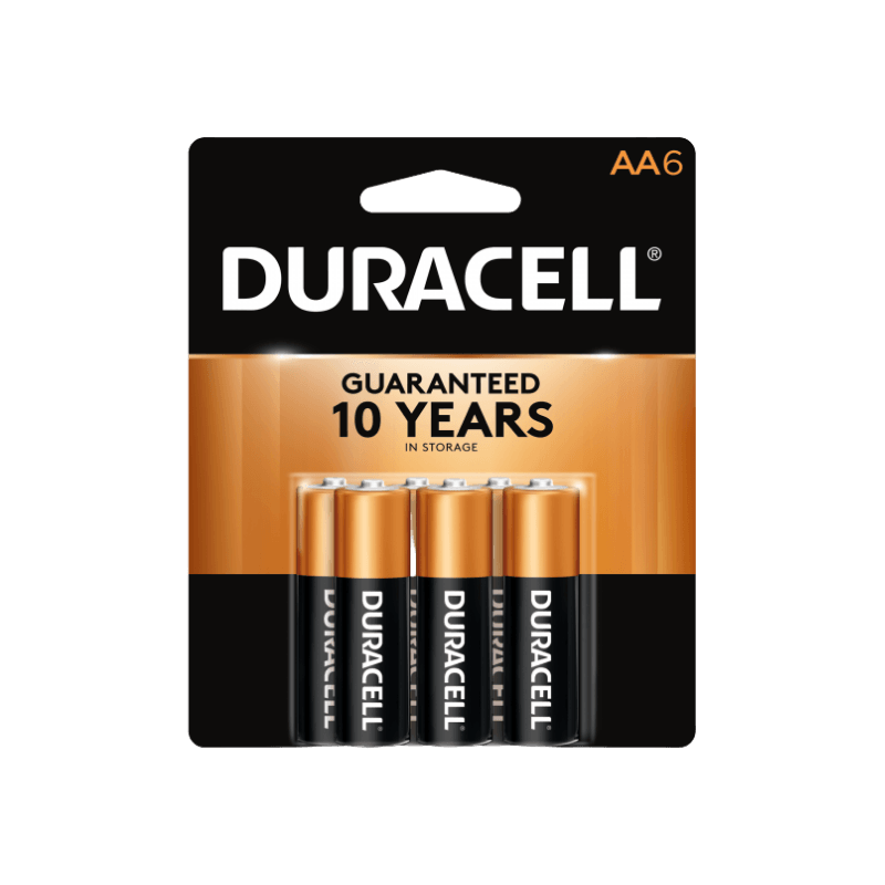 Duracell Coppertop Alkaline Batteries AA 6-Pack. | Gilford Hardware