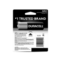 Thumbnail for Duracell Coppertop Alkaline Batteries AA 6-Pack. | Gilford Hardware