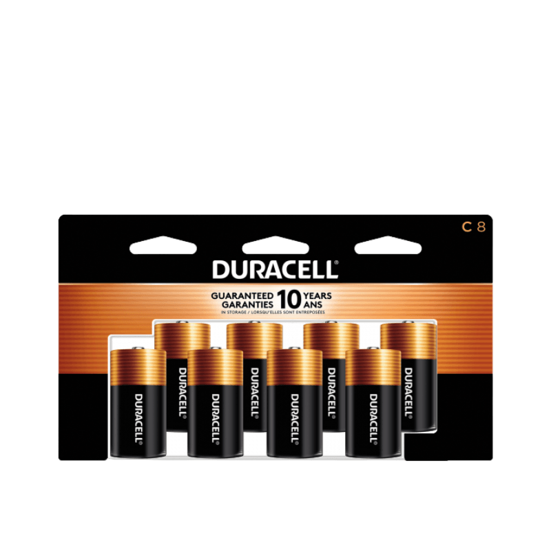 Duracell Coppertop C Batteries 8-Pack. | Gilford Hardware 