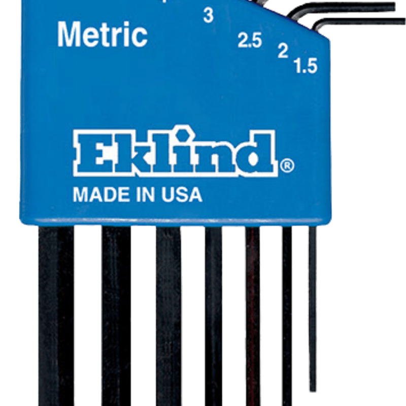 Eklind Short Arm Hex L-Key Set Metric 7-pack. | Gilford Hardware