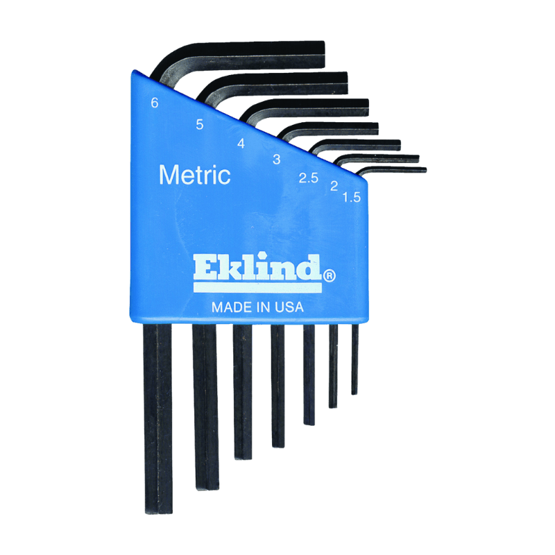 Eklind Short Arm Hex L-Key Set Metric 7-pack. | Gilford Hardware