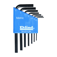 Thumbnail for Eklind Short Arm Hex L-Key Set Metric 7-pack. | Gilford Hardware